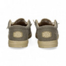 Blucher Textil Kaki  HEY DUDE