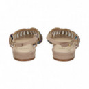 SIN TALON BEIGE CRISTALES MULTICOLOR