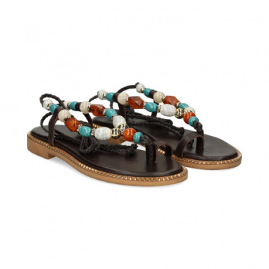 ESCLAVA ABALORIOS MARRON