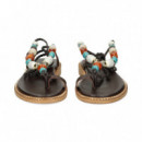 ESCLAVA ABALORIOS MARRON