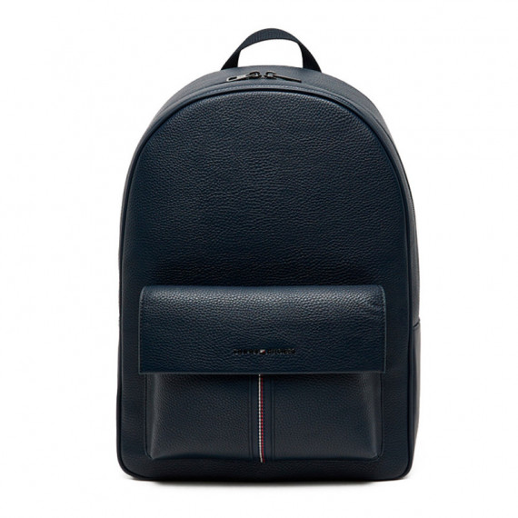 Mochila texturizada con bolsillo de solapa