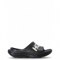 HOKA ONE ONE - Ora Atlethic  Slide - Black White - 1155154/BLACK White