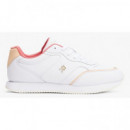 TOMMY HILFIGER - LEATHER RUNNER - 01S - F|FW0FW08696/01S