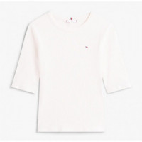 TOMMY HILFIGER - Slim 5X2 Rib C-nk 1/2 Slv - YA8 - F|WW0WW47308/YA8