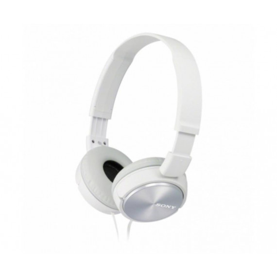 Auriculares Sony MDRZX310APW con Micrófono, Blancos, Jack 3.5 mm y Diseño Plegable