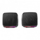 Altavoces Mars Gaming 10W RGB 3.5mm/USB Negros (MSPRO)