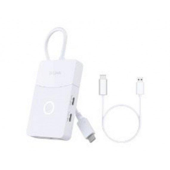 Hub D-Link USB-C 3.0 a 1xUSB-A/2xUSB-C/1xHDMI Blanco (DUP-501)