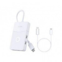 Hub D-LINK Usb-c 3.0 a 1XUSB-A/2XUSB-C/1XHDMI Blanco (DUP-501)