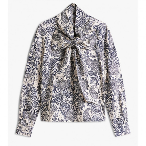 TOMMY HILFIGER - VISCOSE TWILL BOW BLOUSE - 02U - F|WW0WW46604/02U