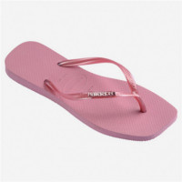 Chanclas HAVAIANAS Slim Square Logo Metallic