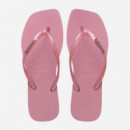 Chanclas HAVAIANAS Slim Square Logo Metallic