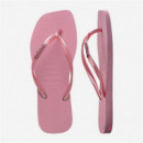 Chanclas HAVAIANAS Slim Square Logo Metallic