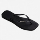 Chanclas HAVAIANAS Slim Square Logo Metallic