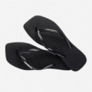 Chanclas HAVAIANAS Slim Square Logo Metallic