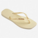 Chanclas HAVAIANAS Slim Square Logo Metallic