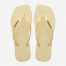 Chanclas HAVAIANAS Slim Square Logo Metallic