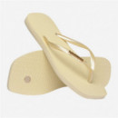 Chanclas HAVAIANAS Slim Square Logo Metallic