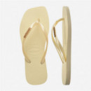 Chanclas HAVAIANAS Slim Square Logo Metallic
