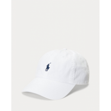 Gorra Polo Ralph Lauren blanca logo marino