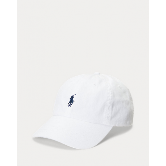 Gorra Polo Ralph Lauren blanca logo marino