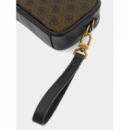 Neceser Guess Milano estampado 4G coffee