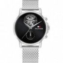 RELOJ STEWART PLATEADO