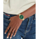 RELOJ TEA DORADO E/VERDE