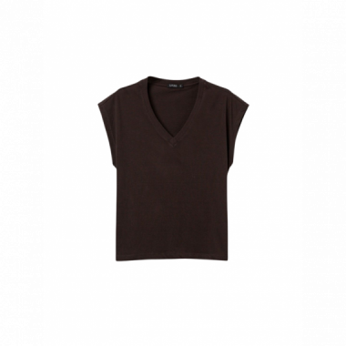 camisetas mujer Camiseta TIFFOSI Charlize_V_2 Chocolate