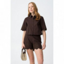 Camisa mujer Camisa TIFFOSI Lencastre_C Chocolate