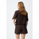 Camisa mujer Camisa TIFFOSI Lencastre_C Chocolate