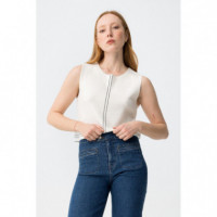 Camiseta sin Mangas Camiseta TIFFOSI Marine Blanco Brillante