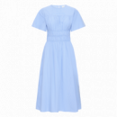 Vestidos Vestido ICHI Gwenda Blue / White Check