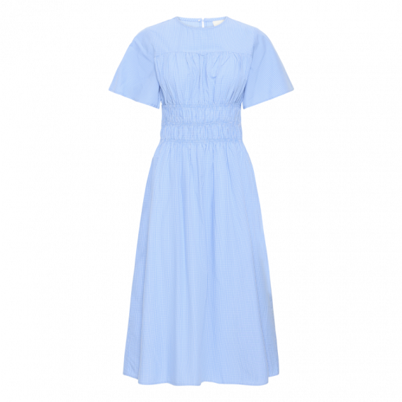 Vestidos Vestido ICHI Gwenda Blue / White Check