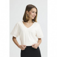 Camiseta ICHI Mimmie Cloud Dancer