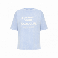 Camisetas Camiseta ICHI Nomandy Powder Blue / Cloud Dancer
