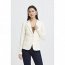 Chaquetas Mujer Blazer ICHI Kate Lumina Almond Milk