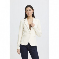 Chaquetas Mujer Blazer ICHI Kate Lumina Almond Milk