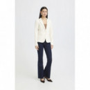 Chaquetas Mujer Blazer ICHI Kate Lumina Almond Milk