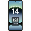 XIAOMI Telefono Movil Redmi Note 14 128Gb/6GB Ram/ 6.67"/108Mp+8Mp+2Mp+13Mp Verde Lima