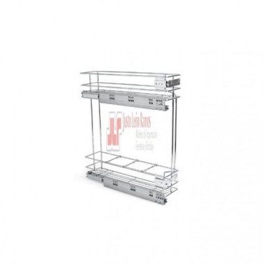 Botellero Supra Cromo 20 Cm Con Freno Para Frente