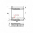 Botellero Supra Cromo 20 Cm Con Freno Para Frente