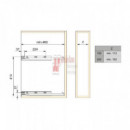 Botellero Supra Cromo 20 Cm Con Freno Para Frente