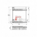 Botellero Supra Cromo 20 Cm Con Freno Para Frente