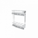 Botellero Supra Cromo 20 Cm Con Freno Para Frente