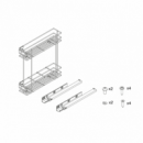 Botellero Supra Cromo 20 Cm Con Freno Para Frente