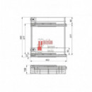 Botellero Supra Cromo 20 Cm Con Freno Para Frente