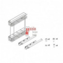 Botellero Supra Cromo 20 Cm Con Freno Para Frente