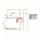 Botellero Supra Cromo 20 Cm Con Freno Para Frente