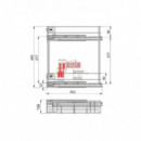 Botellero Supra Cromo 20 Cm Con Freno Para Frente