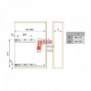 Botellero Supra Cromo 20 Cm Con Freno Para Frente